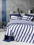 L'essentiel linge de maison Juego de funda de edredón Ranforce Azul oscuro 200x220 cm
